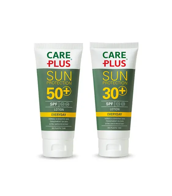 Care Plus Sun Protection SPF50+ en SPF30+ voor de beste bescherming tegen de zon